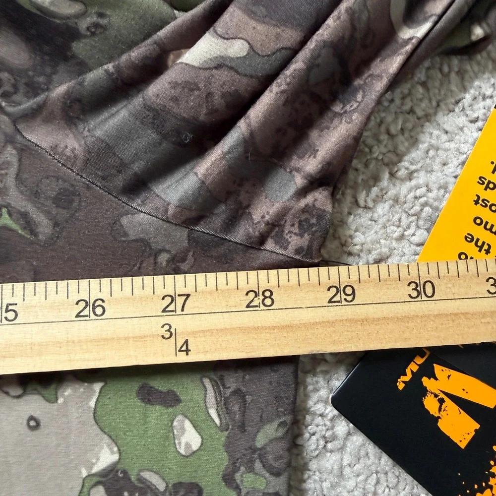 Muddy TRX 1/4 Zip Hunting Shirt Mens 3XL Camo Veil Lightweight Performance NWT